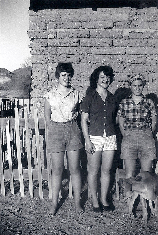 Sally Lord (middle) and her sisters on the Lord Ranch on today's Ironwood Forest National Monument. See story in Spring 2013 newsletter.