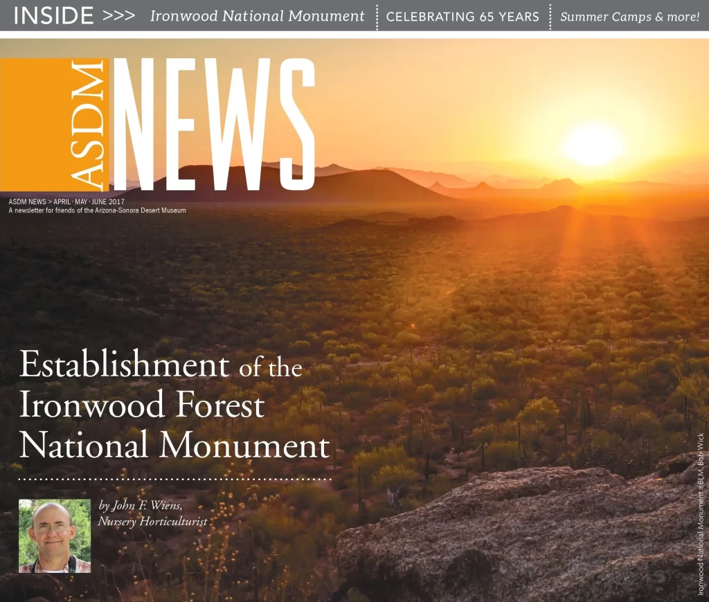 Establishment of the Ironwood Forest National Monument