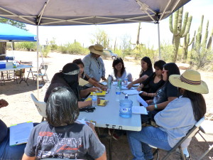 Ha:san High School students learning about the Ironwood Forest National Monument, April 30, 2013