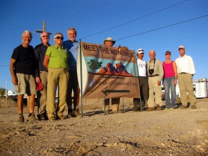 A happy end of the day after Meet The Monument. Volunteers, Board of Directors and planning team with our new banner.